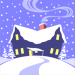 House in Snow 1 Clip Art