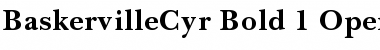 Baskerville Cyrillic Bold Font