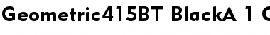 Download Geometric 415Black Font