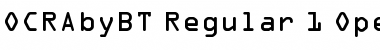 Download OCR-ARegular Font