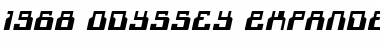 1968 Odyssey Expanded Italic Expanded Italic Font