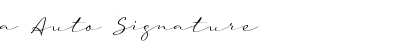 a Auto Signature Regular Font