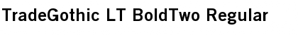 TradeGothic LT BoldTwo Regular Font