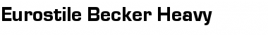 Download Eurostile Becker Heavy Font