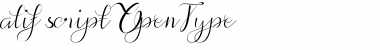 alif script Font