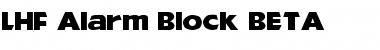 LHF Alarm Block BETA Regular Font