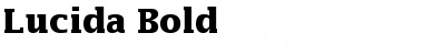 Lucida Bold Font