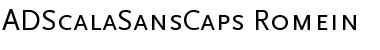 ADScalaSansCaps Regular Font