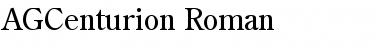 AGCenturion Roman Font