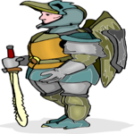 Knight with Sword 20 Clip Art