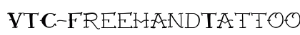 VTC-FreehandTattooOne Regular Font VTC-FreehandTattooOne Regular Font Preview