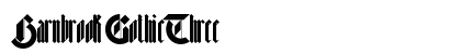 Barnbrook GothicThree Font Barnbrook GothicThree Font Preview