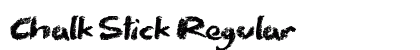 Chalk Stick Regular Font Chalk Stick Regular Font Preview