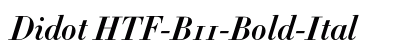 Didot HTF-B11-Bold-Ital Font Didot HTF-B11-Bold-Ital Font Preview