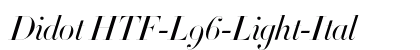 Didot HTF-L96-Light-Ital Font Didot HTF-L96-Light-Ital Font Preview