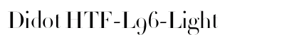 Didot HTF-L96-Light Font Didot HTF-L96-Light Font Preview