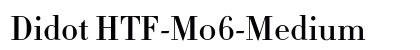 Didot HTF-M06-Medium Font Didot HTF-M06-Medium Font Preview