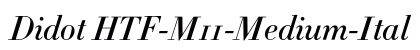 Didot HTF-M11-Medium-Ital Font Didot HTF-M11-Medium-Ital Font Preview