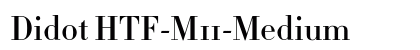 Didot HTF-M11-Medium Font Didot HTF-M11-Medium Font Preview