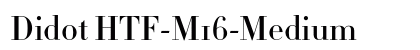 Didot HTF-M16-Medium Font Didot HTF-M16-Medium Font Preview
