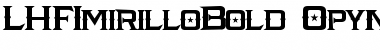 LHF Amarillo Bold Regular Font