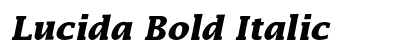 Lucida Bold Italic Font Lucida Bold Italic Font Preview