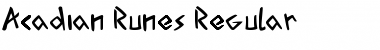 Acadian Runes Regular Font