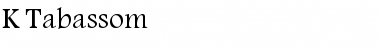 Download K Tabassom Font Download K Tabassom Font