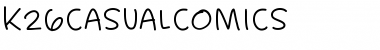 Download K26CasualComics Font Download K26CasualComics Font