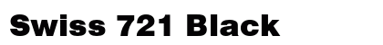 Swiss 721 Black Font Swiss 721 Black Font Preview