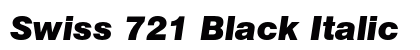 Swiss 721 Black Italic Font Swiss 721 Black Italic Font Preview