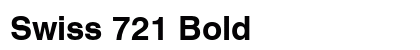 Swiss 721 Bold Font Swiss 721 Bold Font Preview