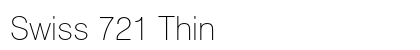 Swiss 721 Thin Font Swiss 721 Thin Font Preview