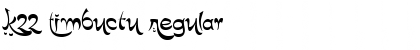 Download K22 Timbuctu Font Download K22 Timbuctu Font