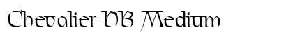 Chevalier DB Medium Font Chevalier DB Medium Font Preview
