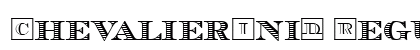 ChevalierIniD Regular Font ChevalierIniD Regular Font Preview