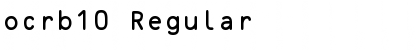 Download ocrb10Regular Font