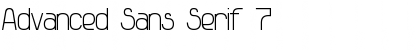 Advanced Sans Serif 7 Font