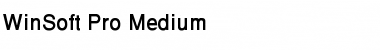 Download WinSoft ProMedium Font