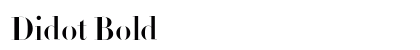 Didot Bold Font Didot Bold Font Preview