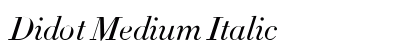 Didot Medium Italic Font Didot Medium Italic Font Preview
