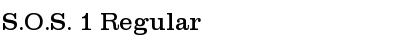 Download S.O.S. 1 Font Download S.O.S. 1 Font
