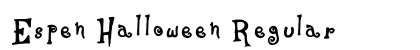 Espen Halloween Regular Font Espen Halloween Regular Font Preview