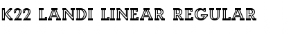 Download K22 Landi Linear Font Download K22 Landi Linear Font