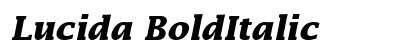 Lucida BoldItalic Font Lucida BoldItalic Font Preview