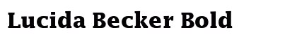 Lucida Becker Bold Font Lucida Becker Bold Font Preview