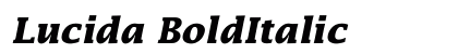 Lucida BoldItalic Font Lucida BoldItalic Font Preview