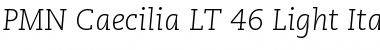 Caecilia LT LightItalic Regular Font