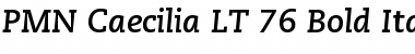 Caecilia LT BoldItalic Regular Font