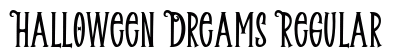 Halloween Dreams Regular Font Halloween Dreams Regular Font Preview
